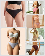 FINETOO 12Pack Womens Seamless Underwear No Show Cheeky Panties Invisibles Briefs Soft Stretch Bikini Hipster XS-XL
