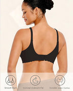 Finetoo Jelly Bras for Women Wireless Comfort Bralette for Women Seamless Everyday Bra Soft Support Invisible T-Shirt Bra